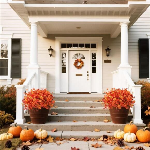 Artificial Fall Flowers for Decoration Fake Flowers Outdoor Artificial Plants - Picture 6 of 7